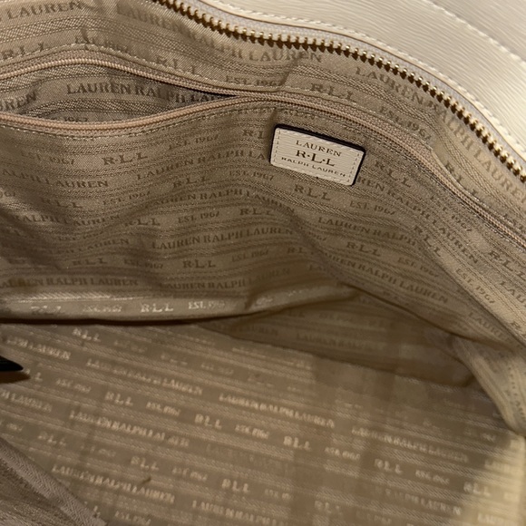Ralph Lauren Ivory Leather Tote - Picture 9 of 12